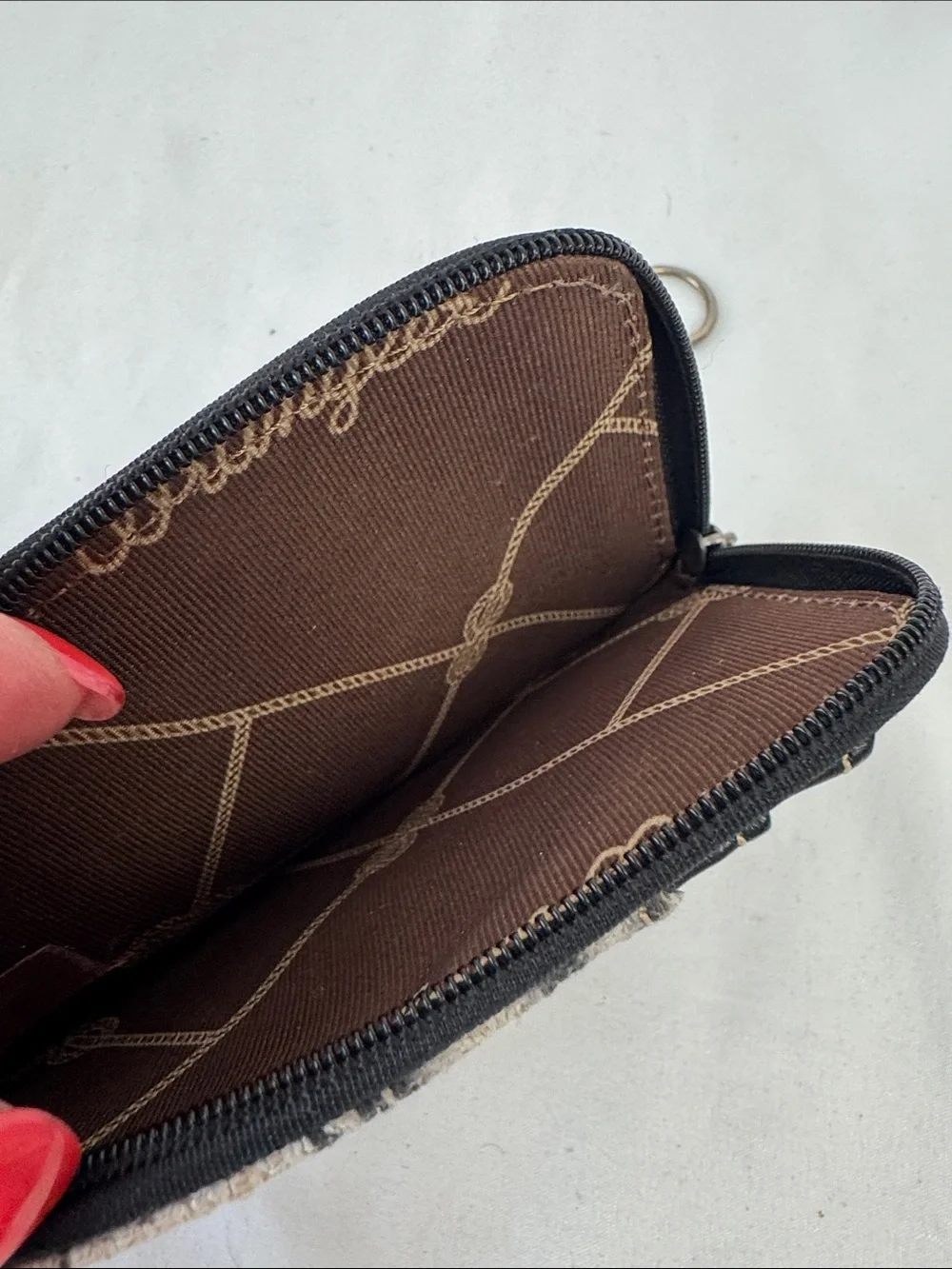 Wrangler Montana West Southwestern Mini Zip Card Case Wallet, Aztec, EUC - Picture 3 of 4